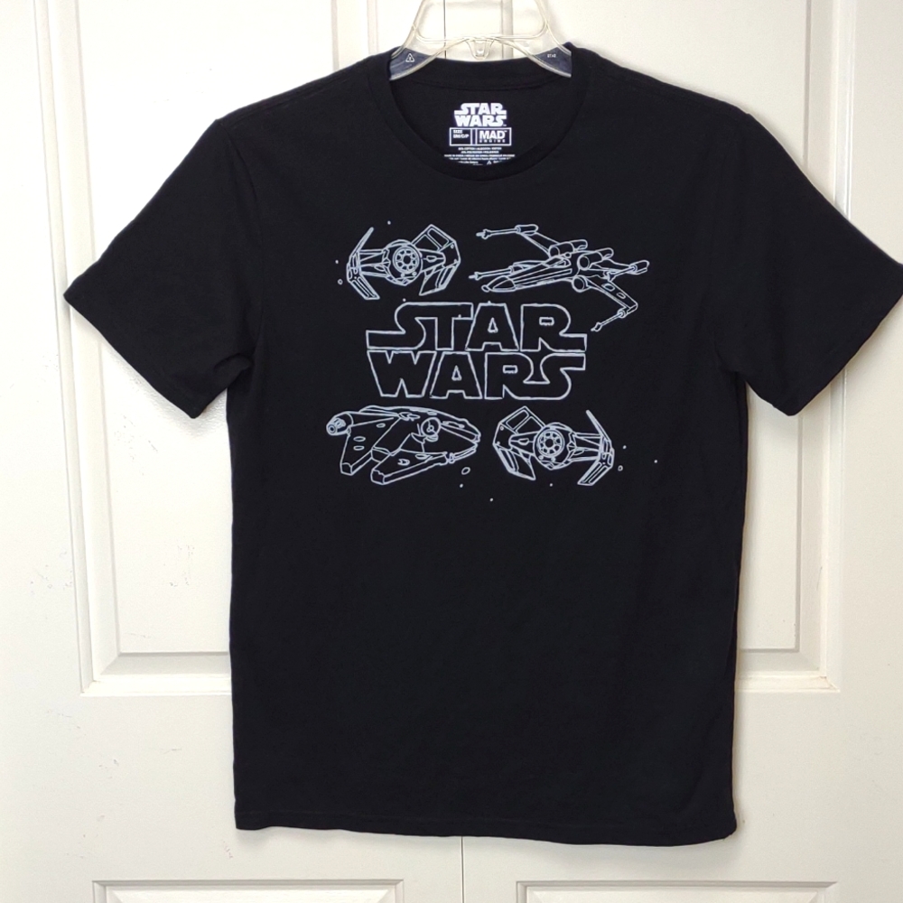 MAD Engine Star Wars Black Graphic SS T-shirt - Picture 2 of 5